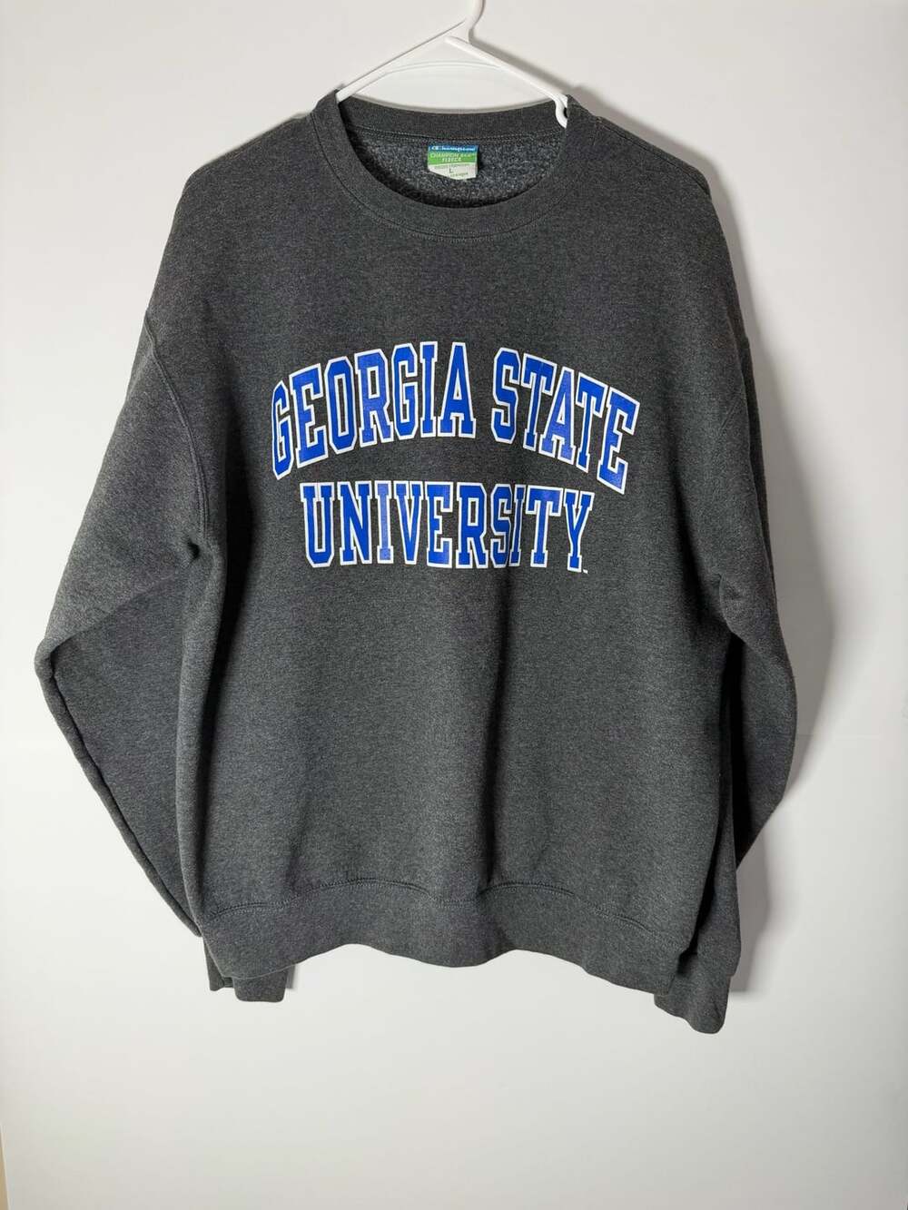 Champion Georgia State University Sweatshirt Size L Grey